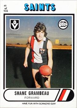 1976 Scanlens VFL #41 Shane Grambeau Front